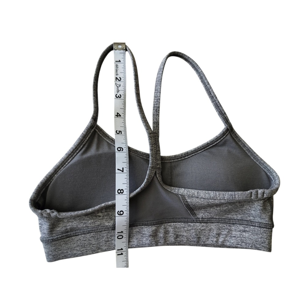 Lululemon Women's Heathered Coal Flow Y Bra IV Sports Bra Size 2 - Picture 9 of 10